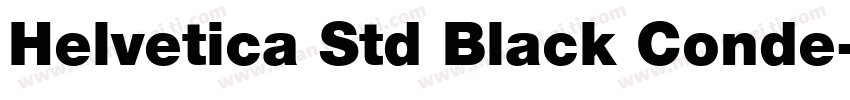 Helvetica Std Black Conde字体转换